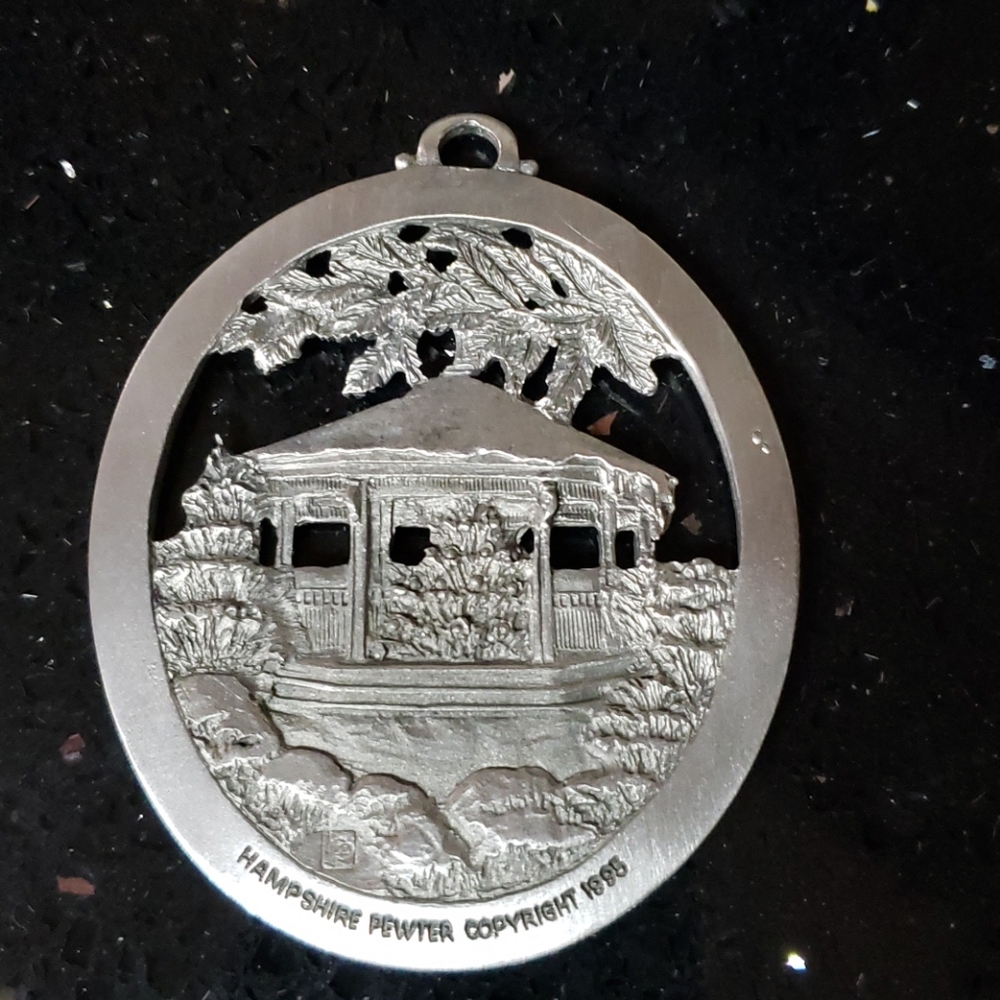 Hampshire Pewter Co.1995 Gazebo Ornament w Dome - Picture 3 of 3